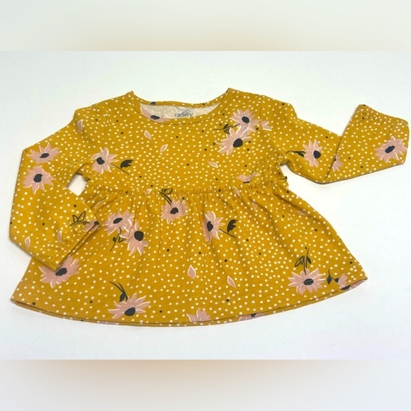 CARTER'S - Girls Baby 2-Piece Long Sleeve Top & Legging Outfit - 9-12 mo - Picture 3 of 8